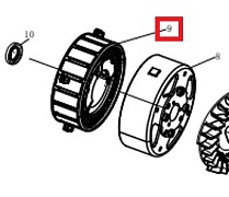 Статор альтернатора инверторный 230V SGG 5000Ei,KM172Fi / Inverter motor stator 230V (02.09.30120-500005-00)